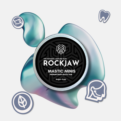 ROCKJAW® Jawline Gum Premium Chios Greek Mastic Jawline Gum | Minis de masilla